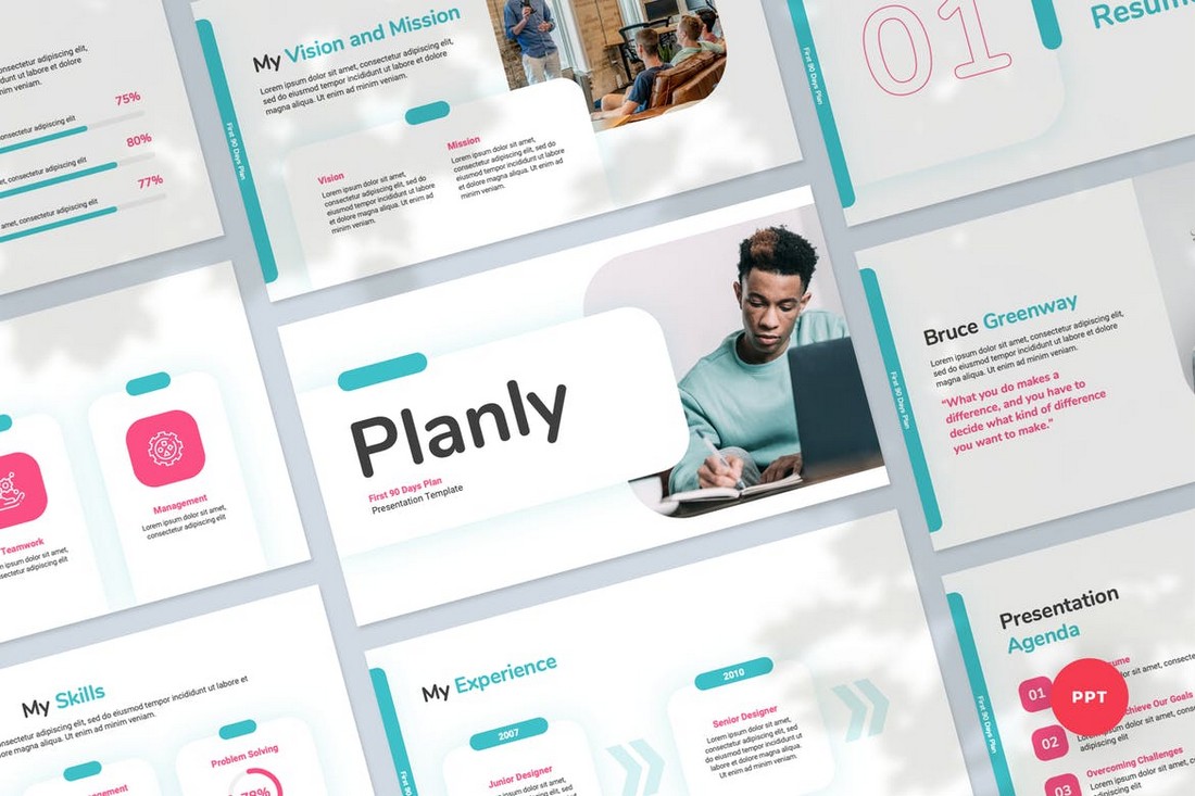90 Days Plan - Professional PowerPoint Template