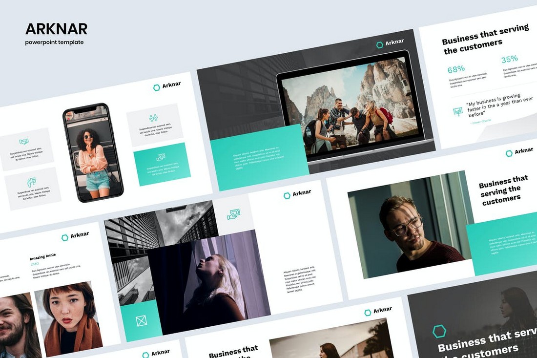 ARKNAR - Simple & Professional Powerpoint Template
