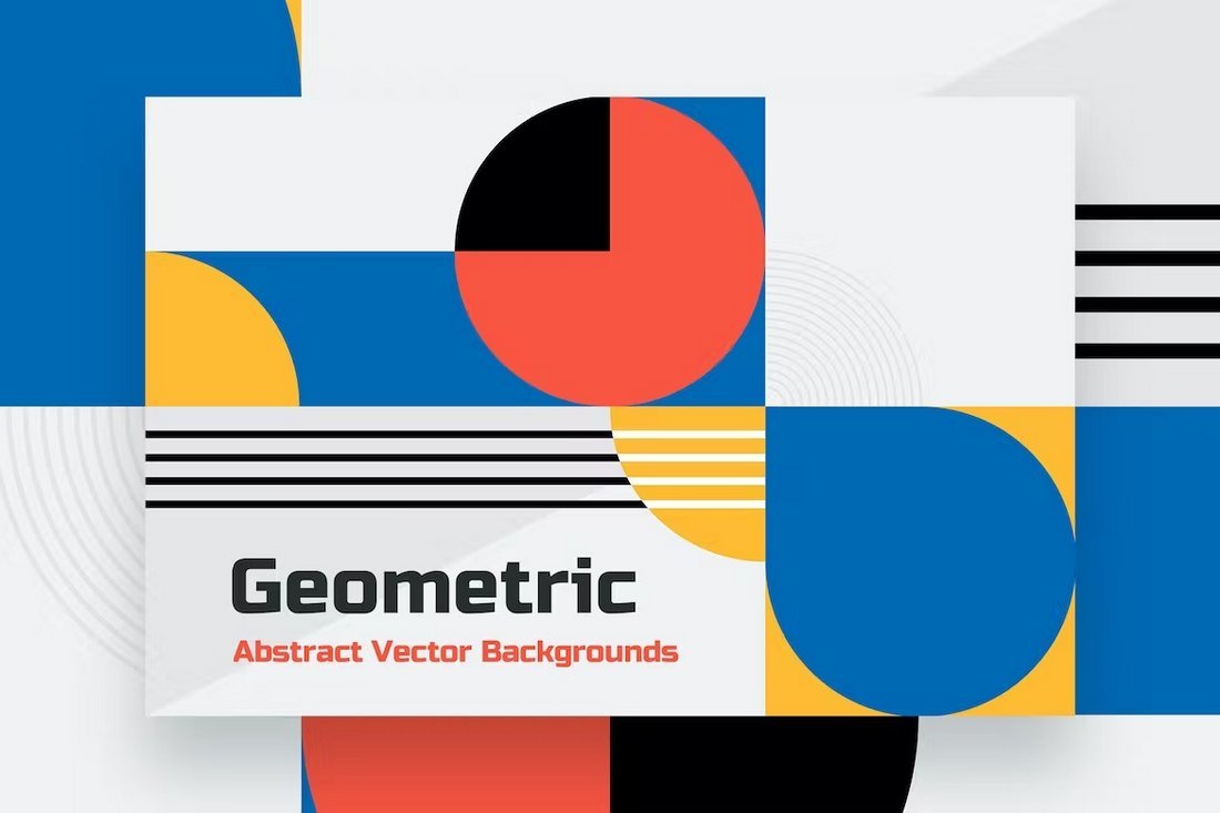 Abstract Geometric Vector Backgrounds