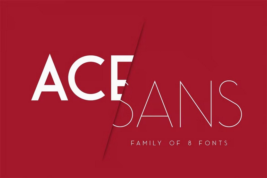 Ace Sans - Clean Fonts Family