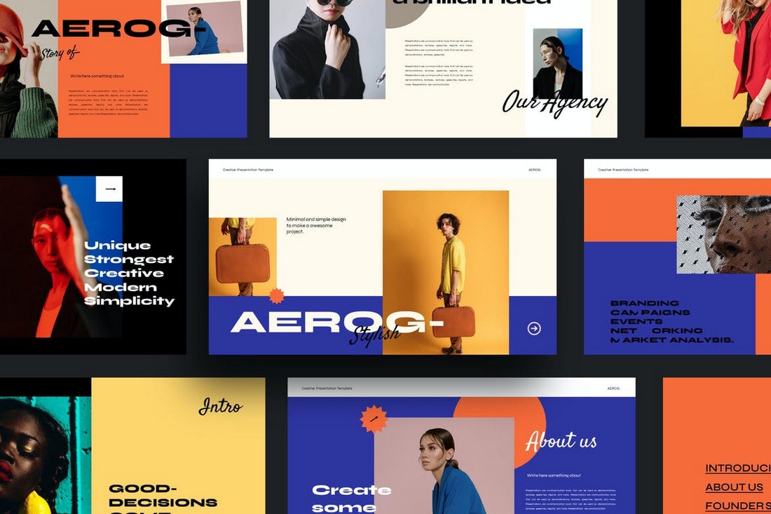 Aerog Brand Kit - Multipurpose Powerpoint Template