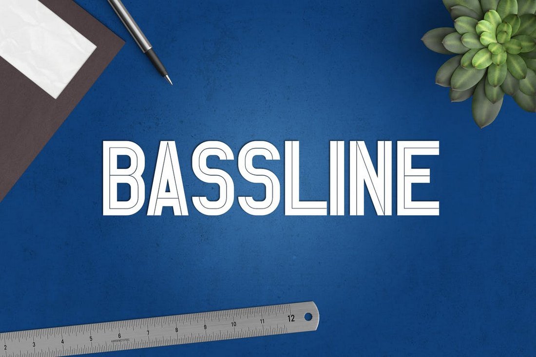 Bassline Modern Poster Font