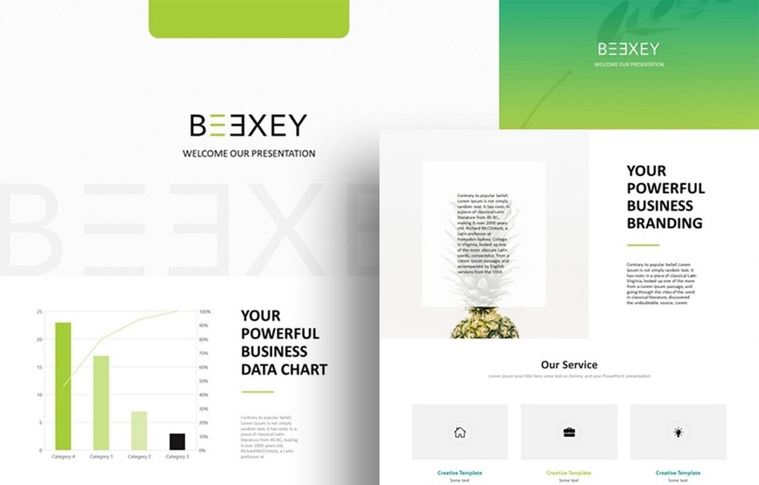 Beexey - Free Business Profile PowerPoint Template