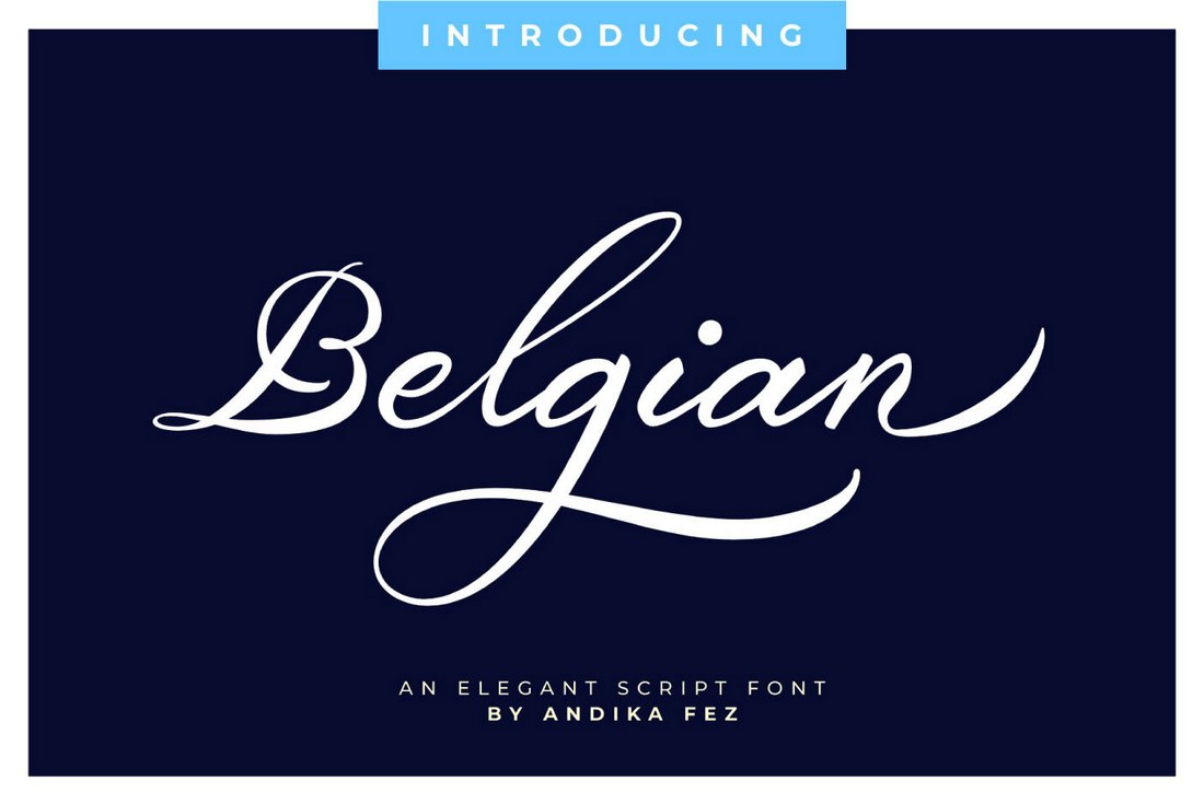 Belgian Signature - Free Elegant Script Font