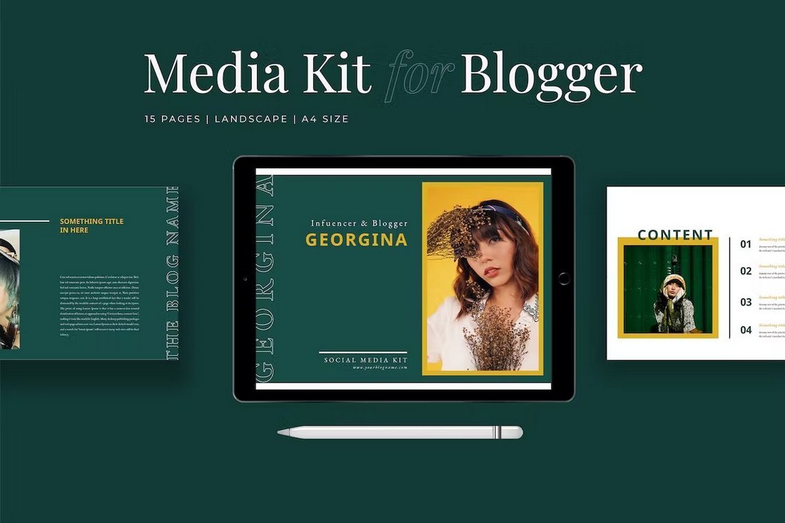 Blogger & Influencer Brand Kit Template