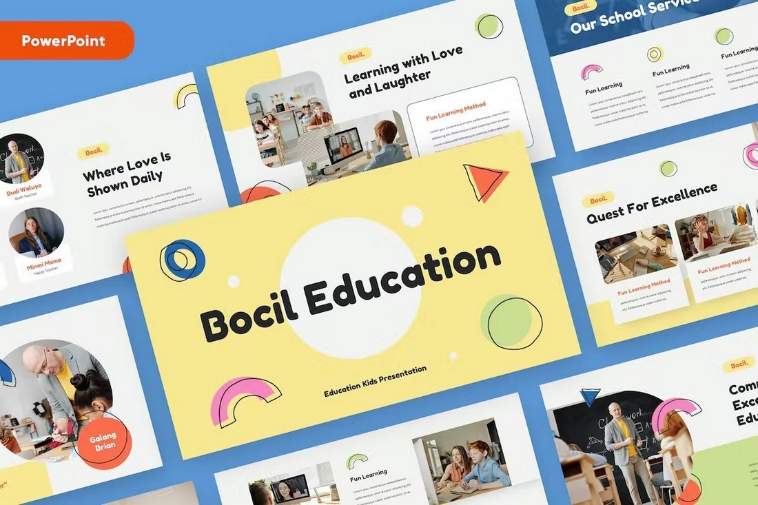Bocil - Cute Kids Education Powerpoint Template