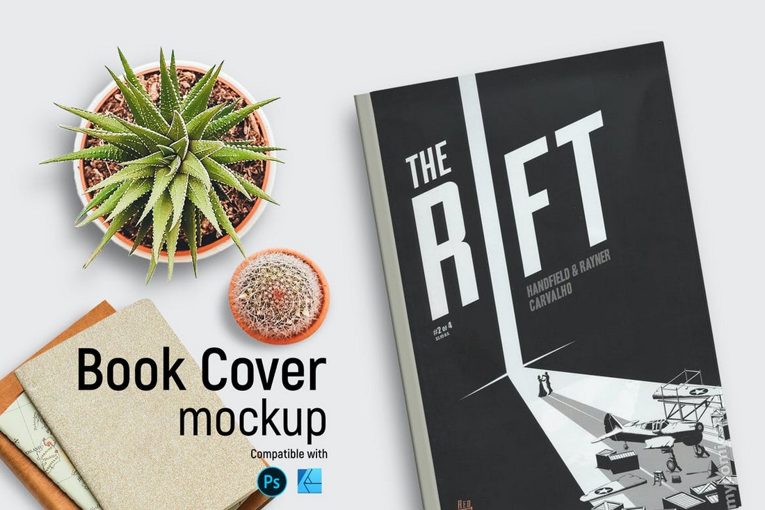 Book Cover Mockup for Affinity Designer
