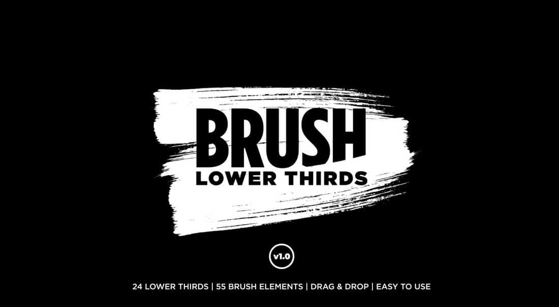 Brush - Premiere Pro Lower Thirds Templates