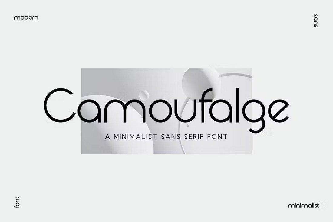 Camaufalge - Minimalism Clean Font