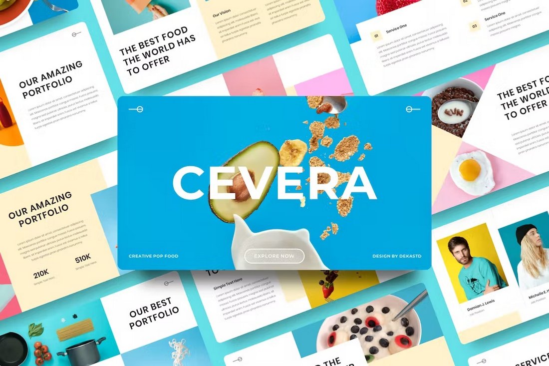 Cevera - Colorful Google Slide Template