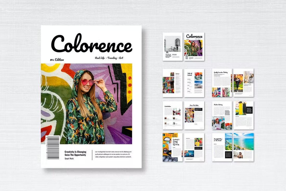 Colorence - Creative InDesign Magazine Template