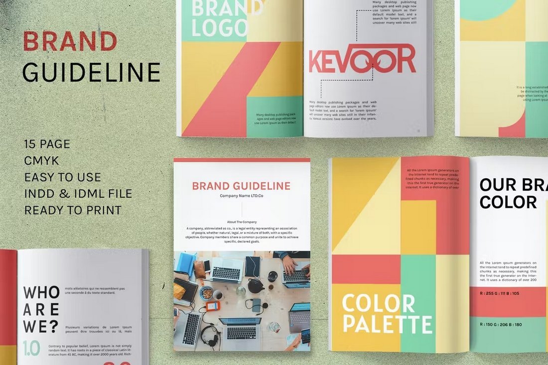 Colorful Brand Kit Template for Agencies