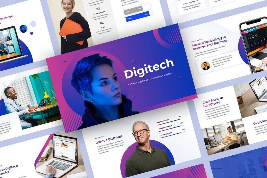 Digitech - IT & Technology Company Profile Template