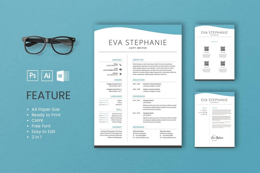 Eva - Professional CV And Resume Template