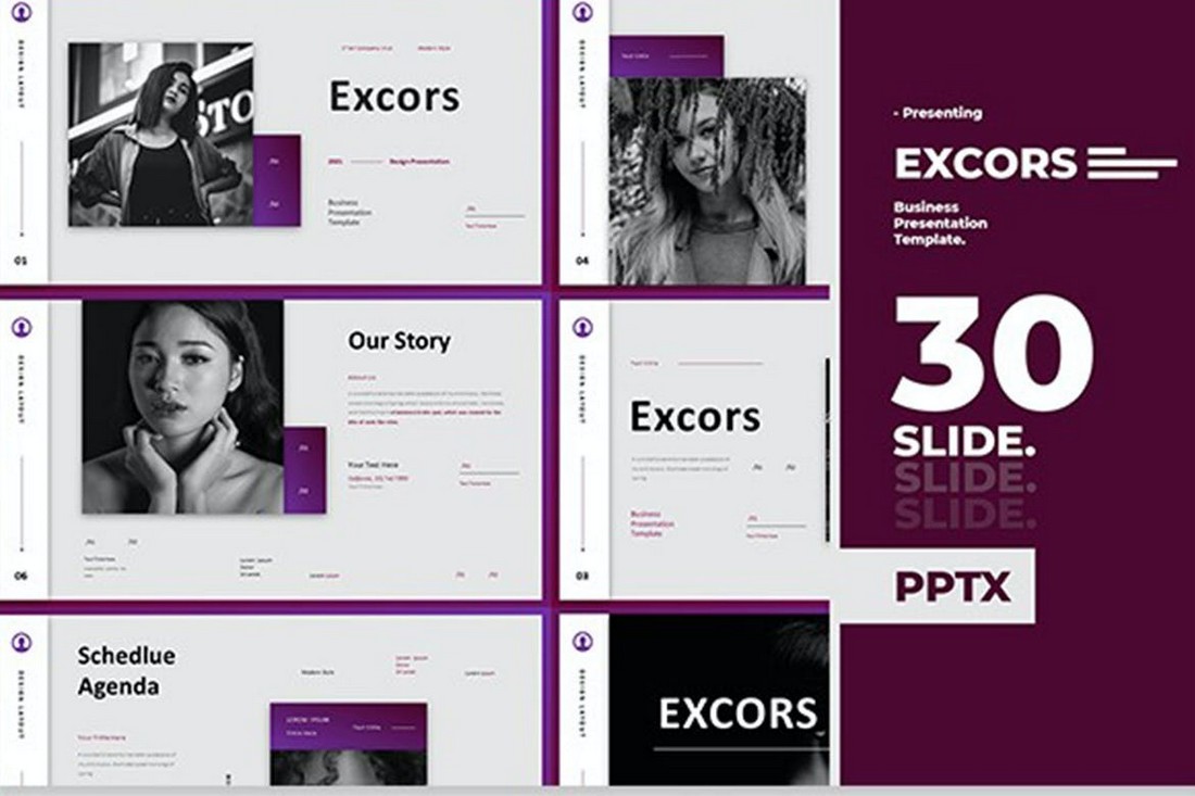 Excors - Business Presentation Google Slide Template
