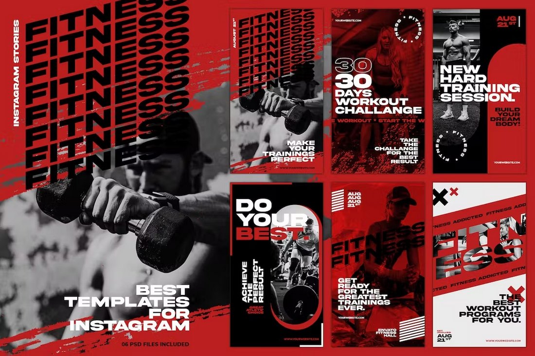 Fitness Promotion Instagram Story Templates