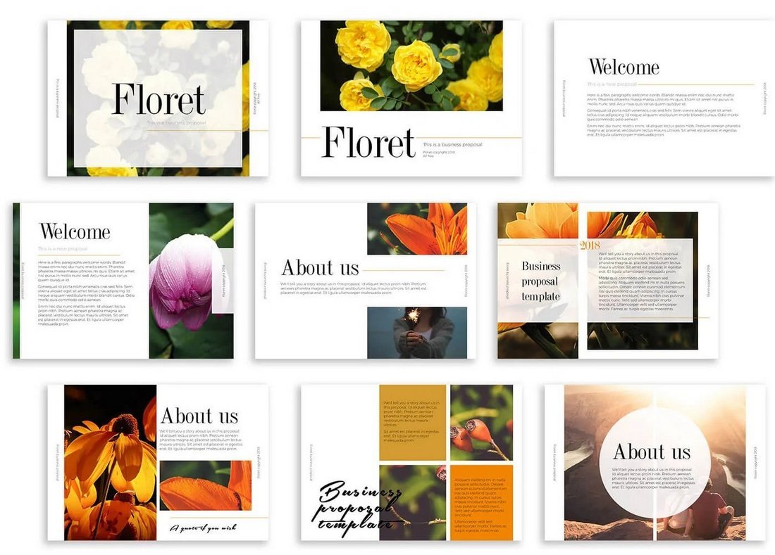 Floret - Free Design Proposal Template