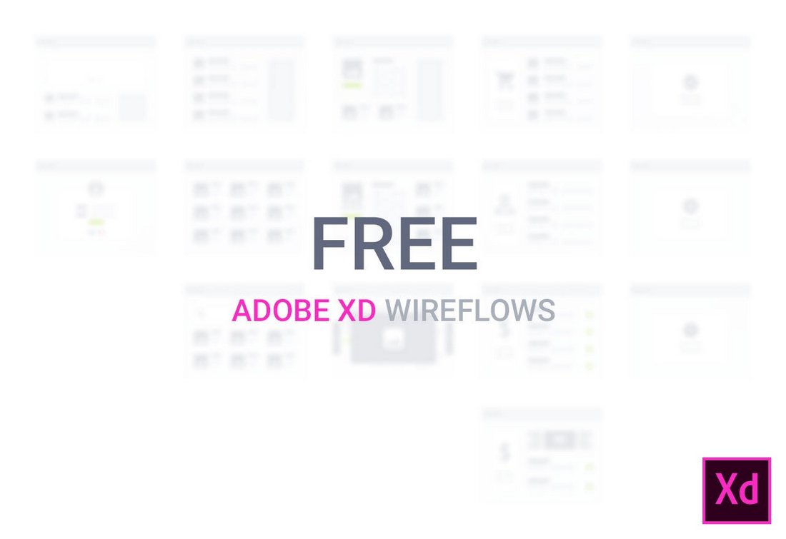 Free Adobe XD Desktop Wireflows Templates