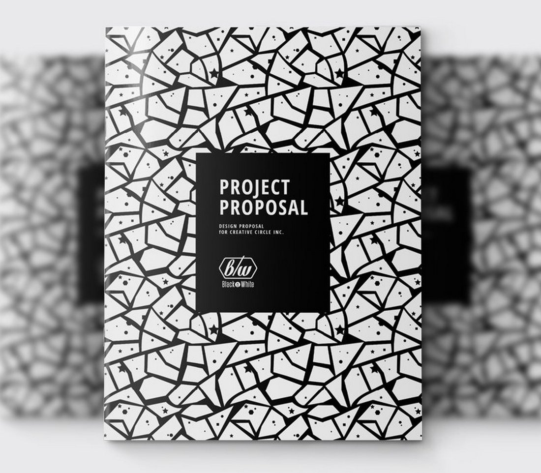 Free Black & White Design Proposal Template