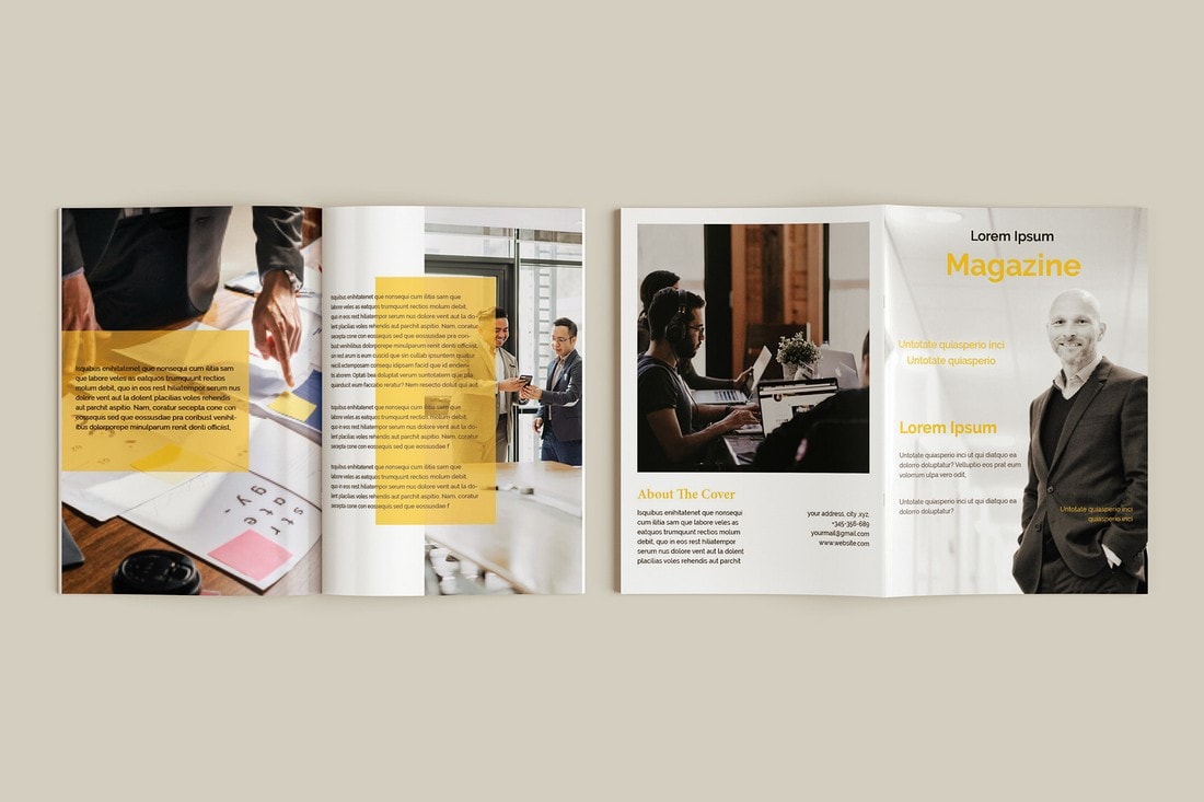 Free Business Magazine InDesign Template