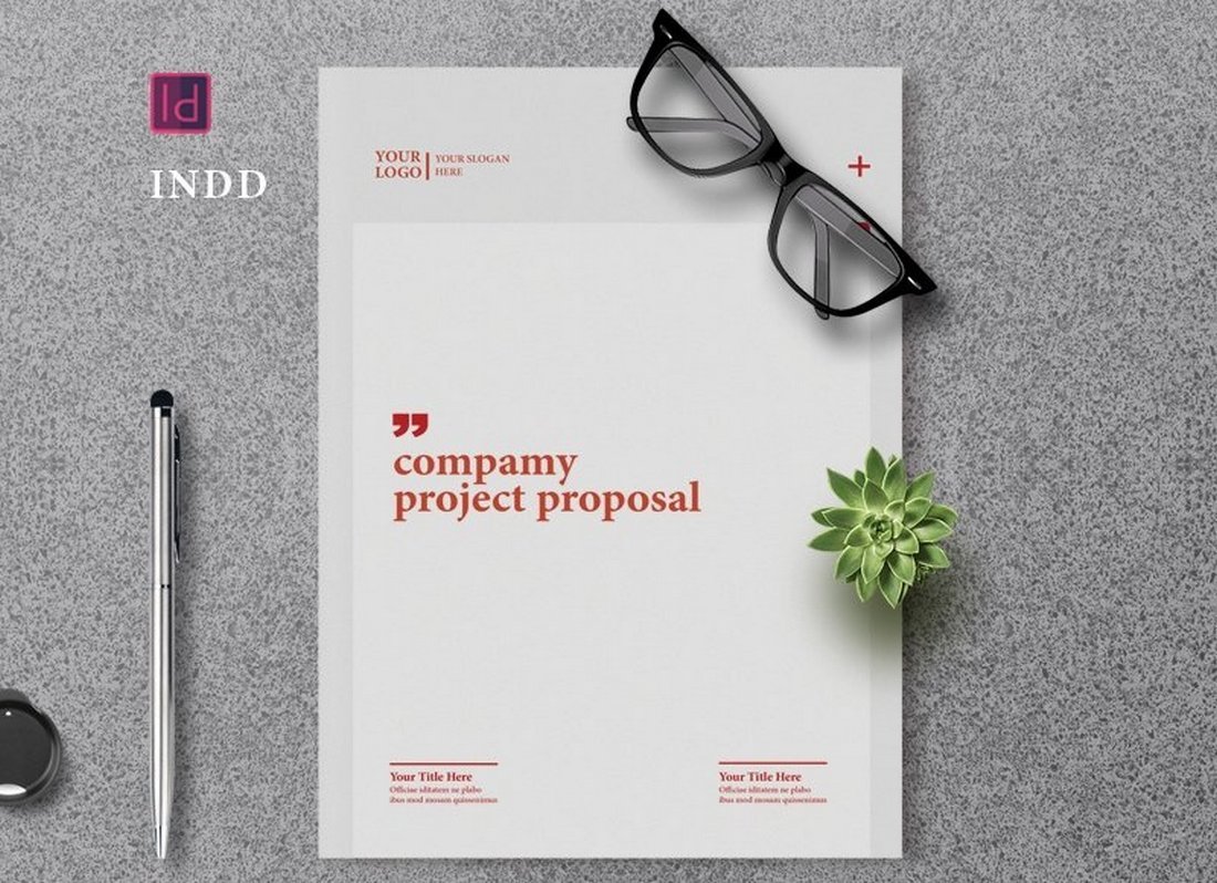 Free Graphic Design Proposal Template INDD