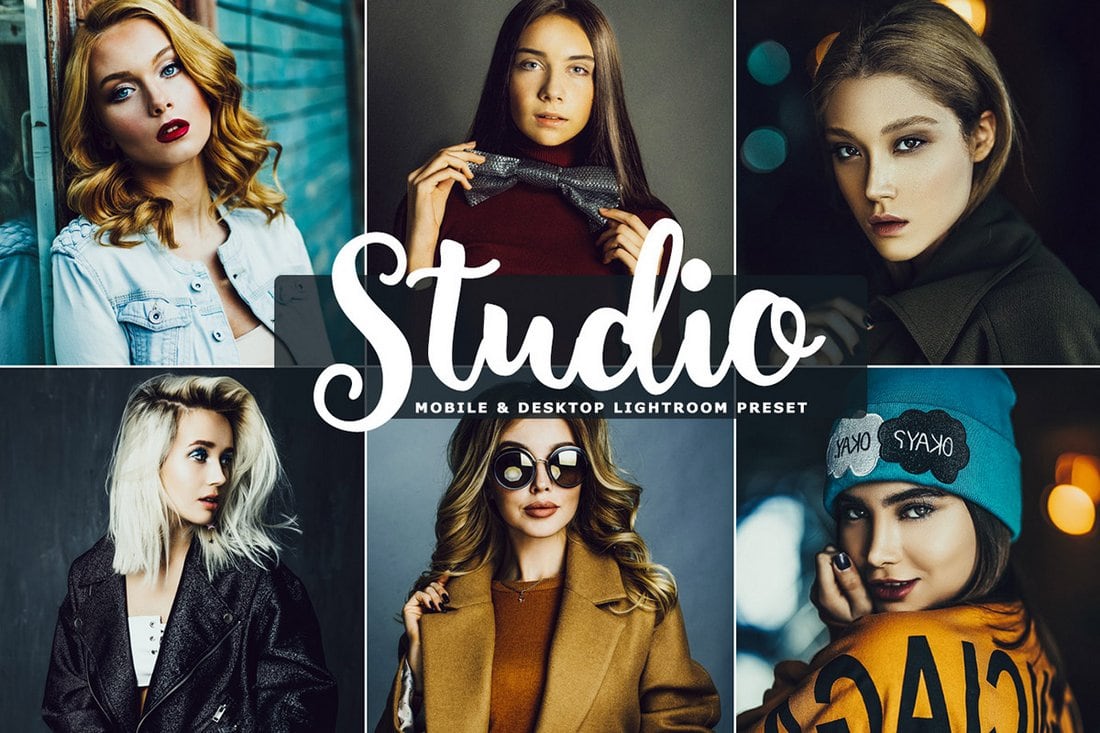 Free Studio Photoshop Action & Lightroom Preset