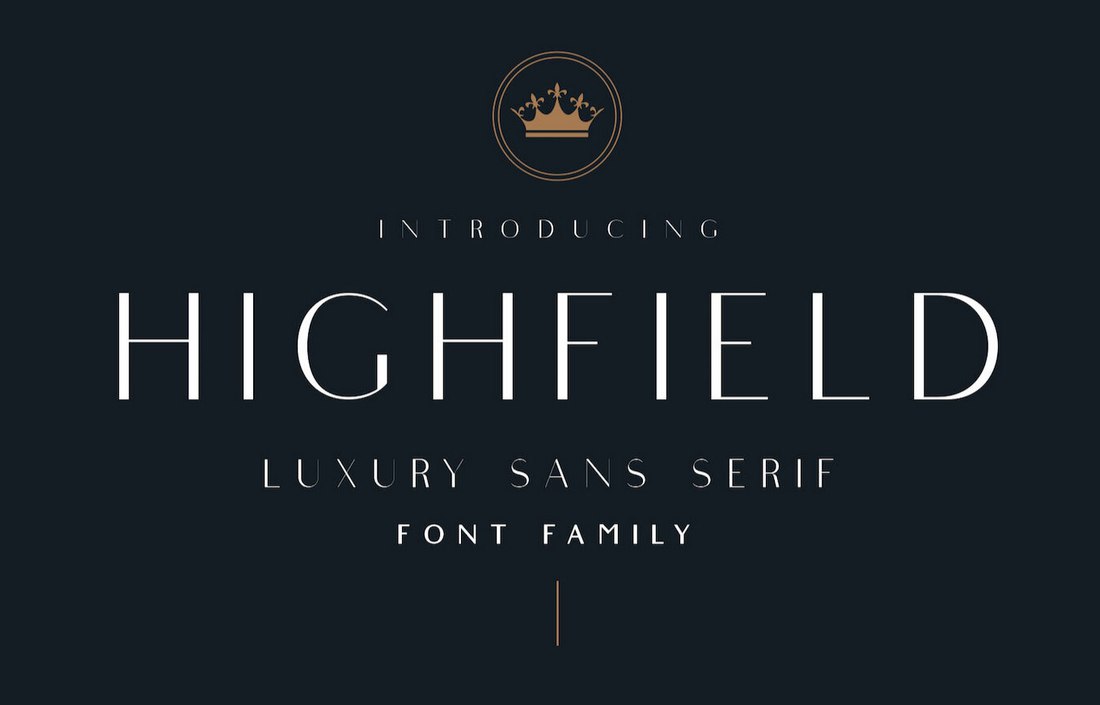 Highfield - Free Luxury Sans-Serif Font