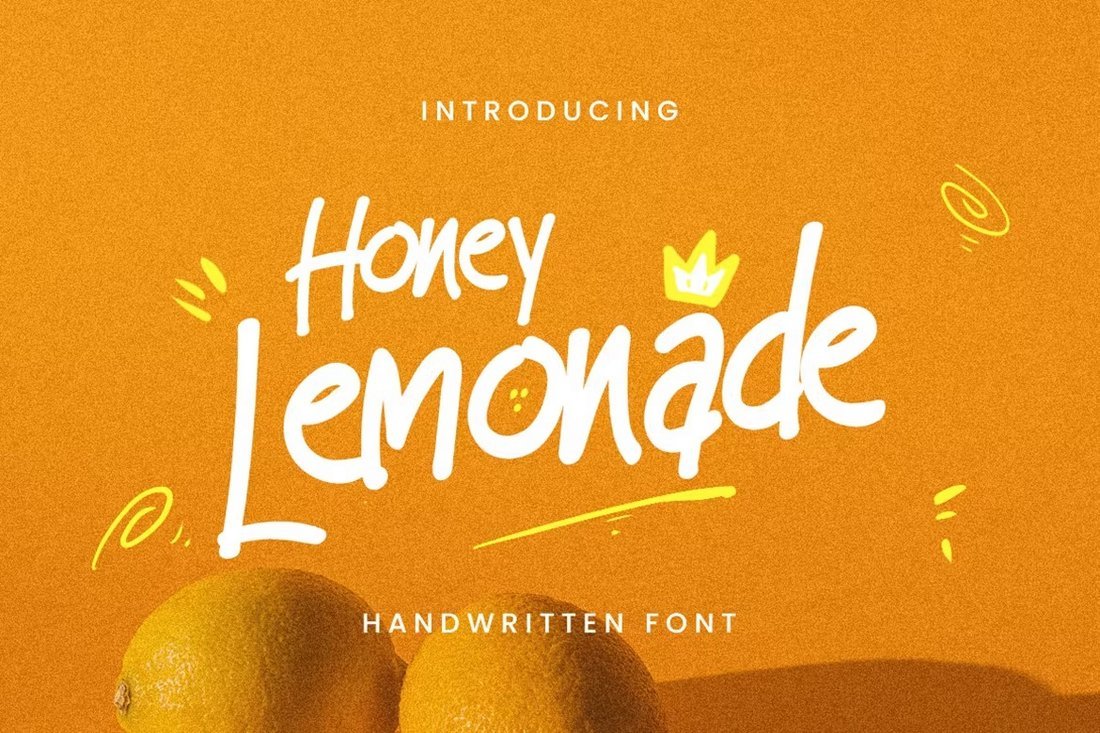 Honey Lemonade - Cute Handwriting Font