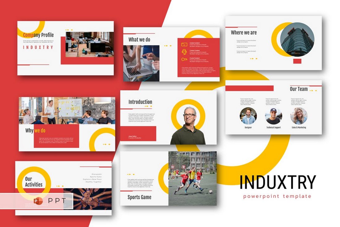 INDUXTRY - Company Profile Powerpoint Template