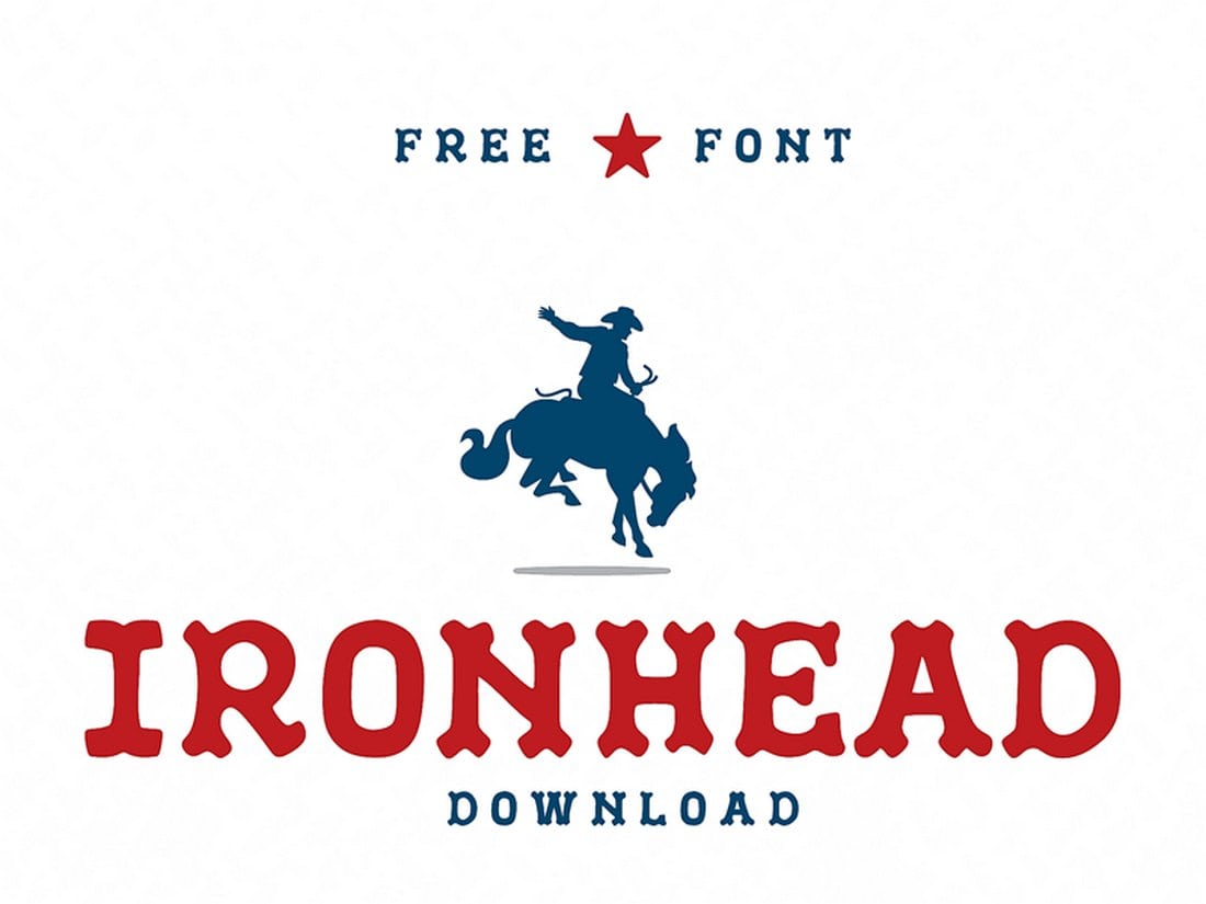 IronHead - Free Font