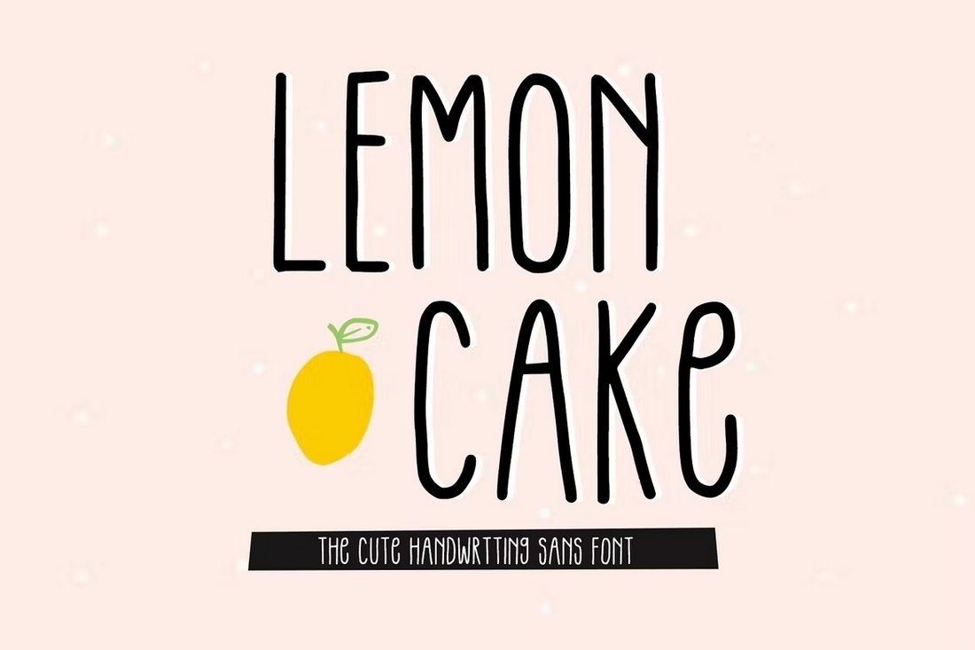 Lemon Cake - Cute Handwriting Sans Font