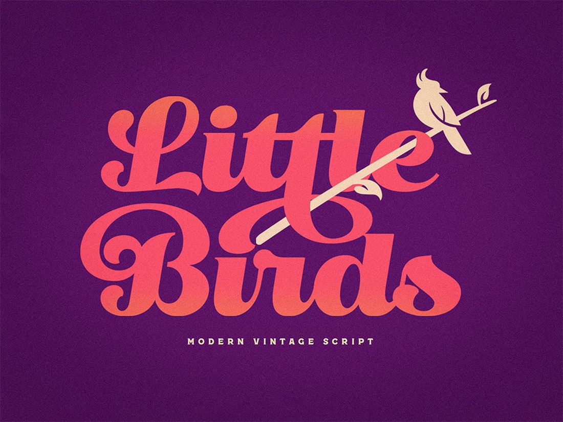 Little Birds - Free Vintage Script Font