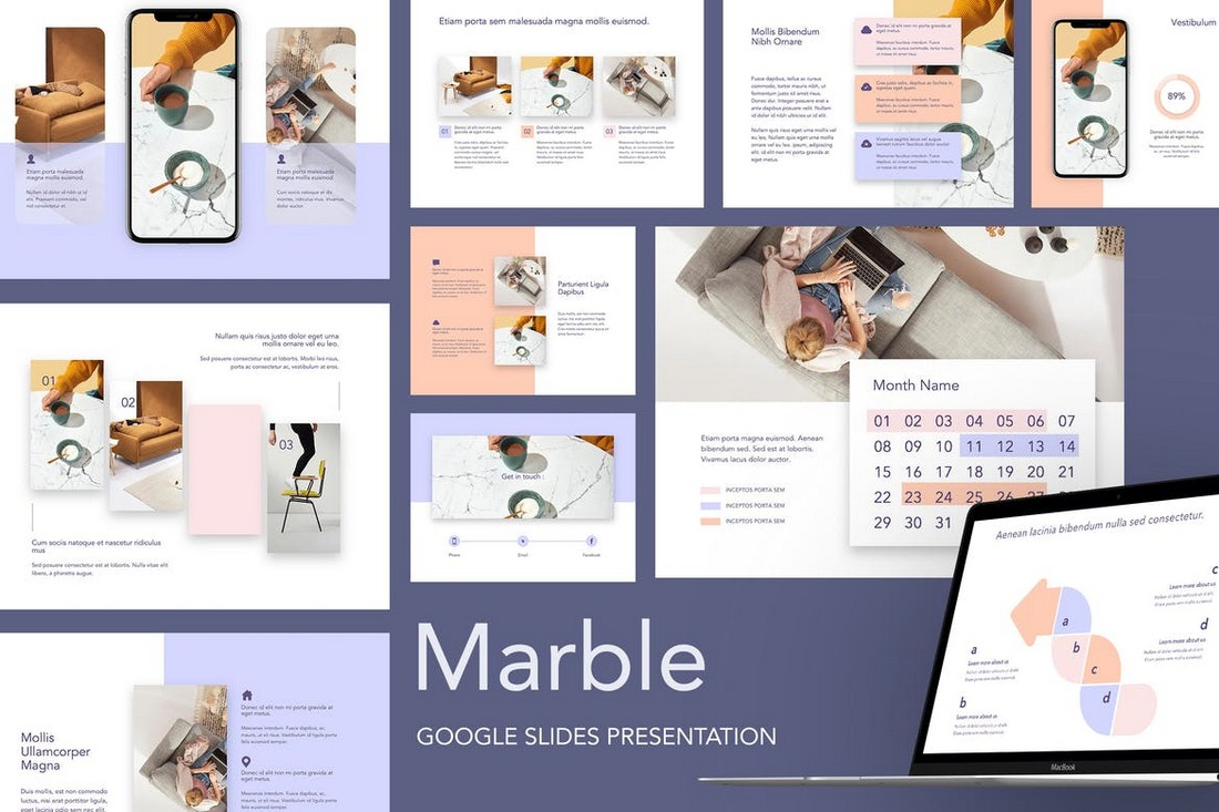 Marble - Creative Google Slides Template