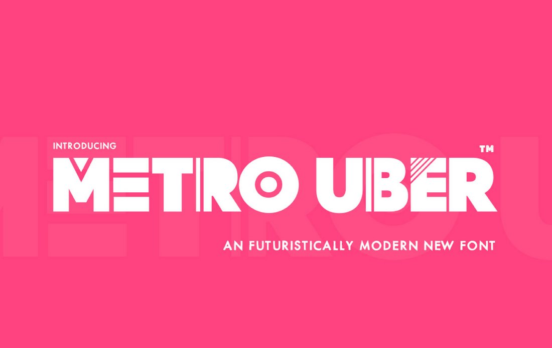 Metro Uber - Free Futuristic Font