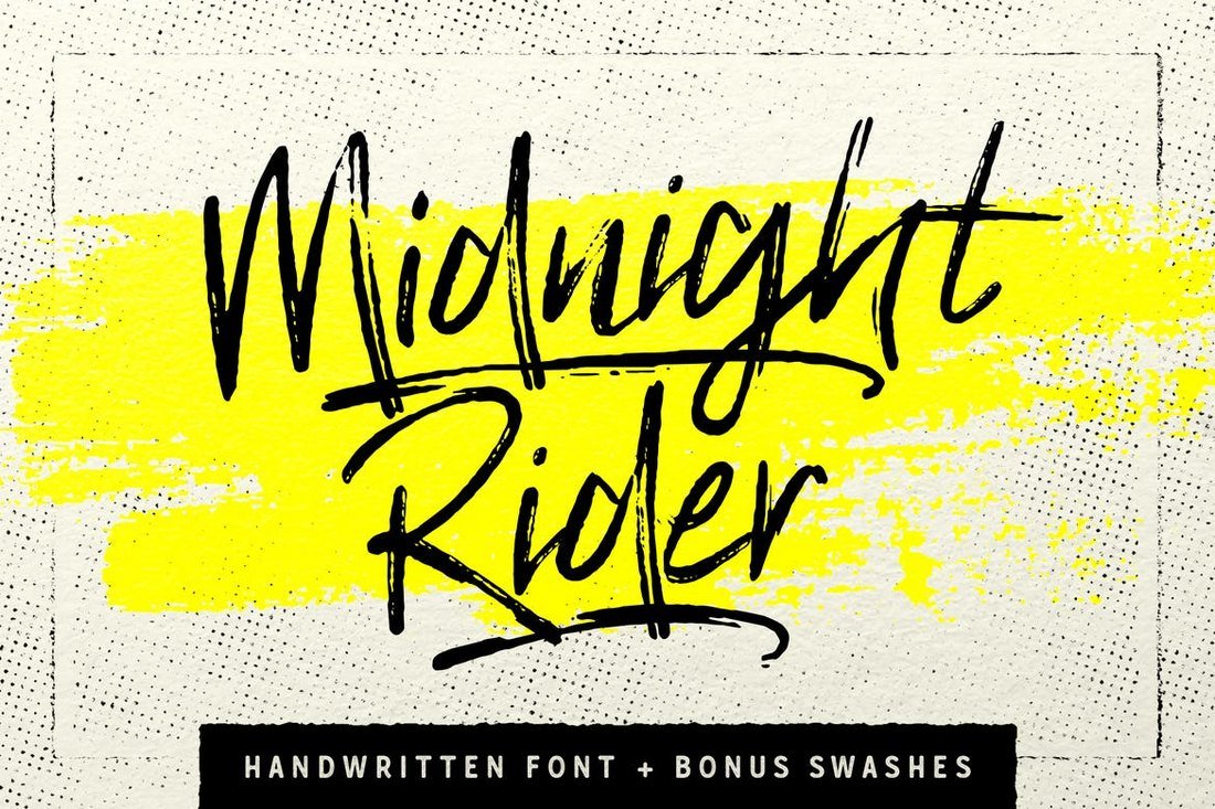 Midnight Rider Handwritten Brush Font