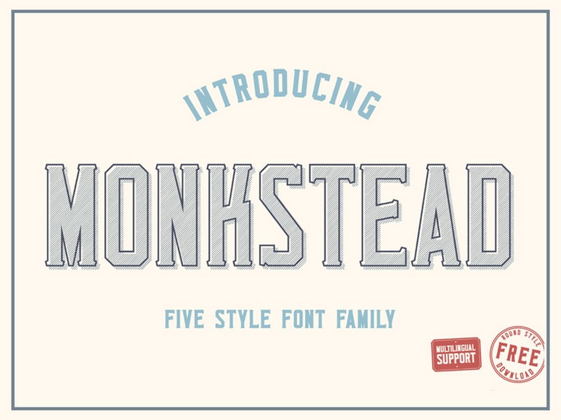 Monkstead Font Free