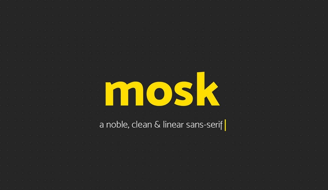 Mosk Free Typeface