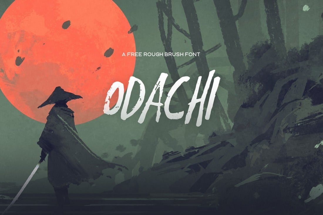 Odachi - Free Brush Font