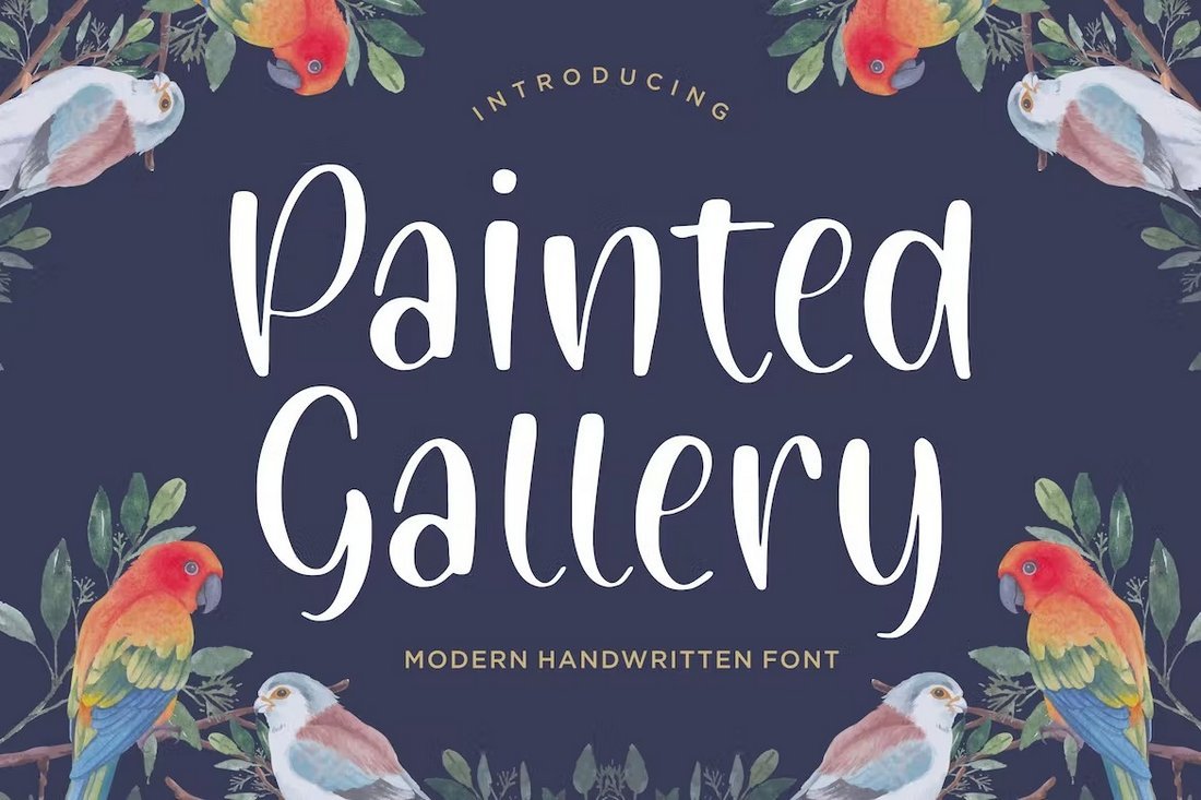 Painted Gallery - Modern Handwriting Font