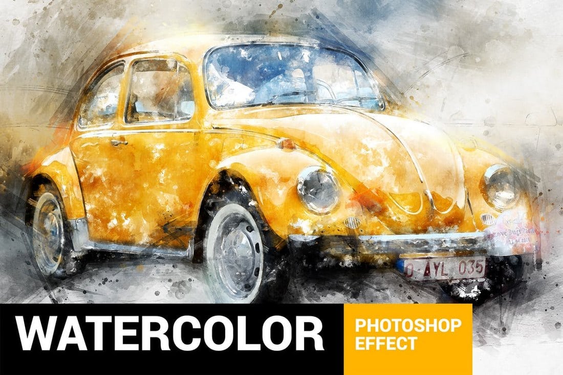 Perfectum 3 - Watercolor Photoshop Action
