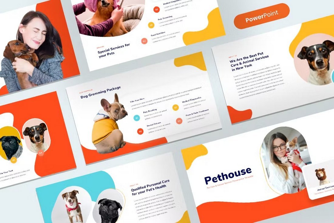 Pethouse - Pet Care Cute PowerPoint Template