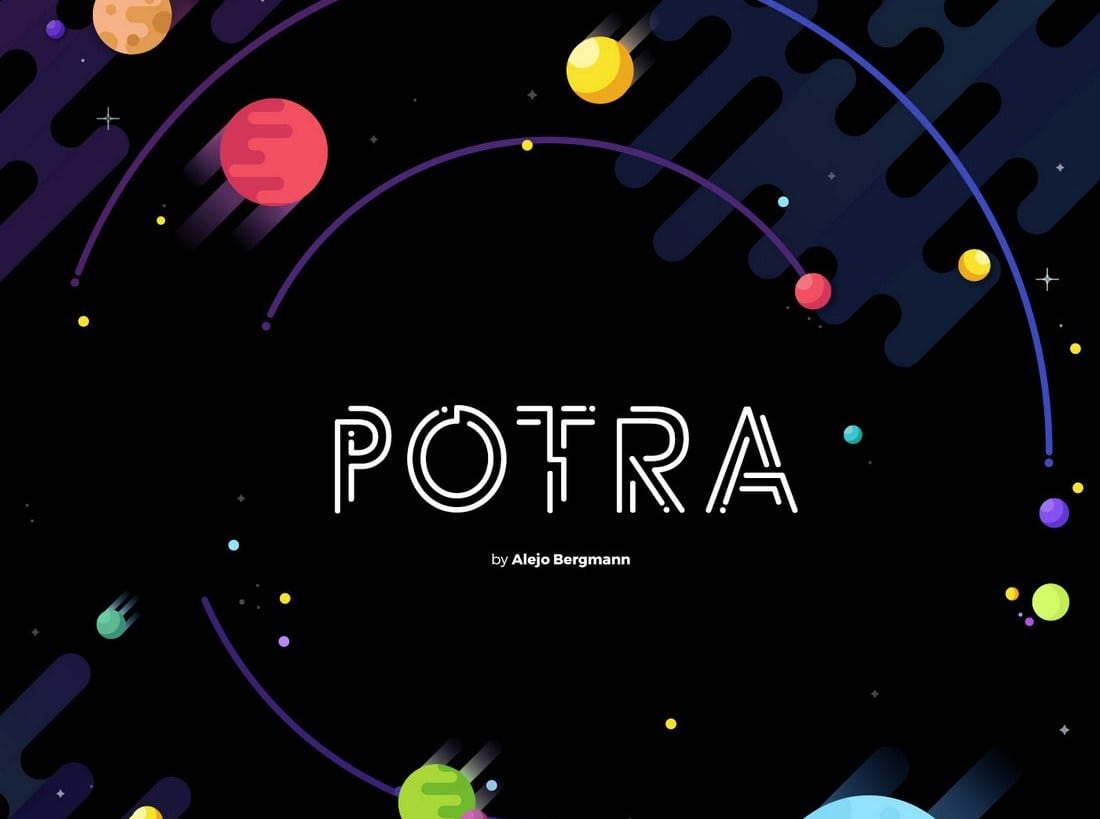 Potra - Free Futuristic Font