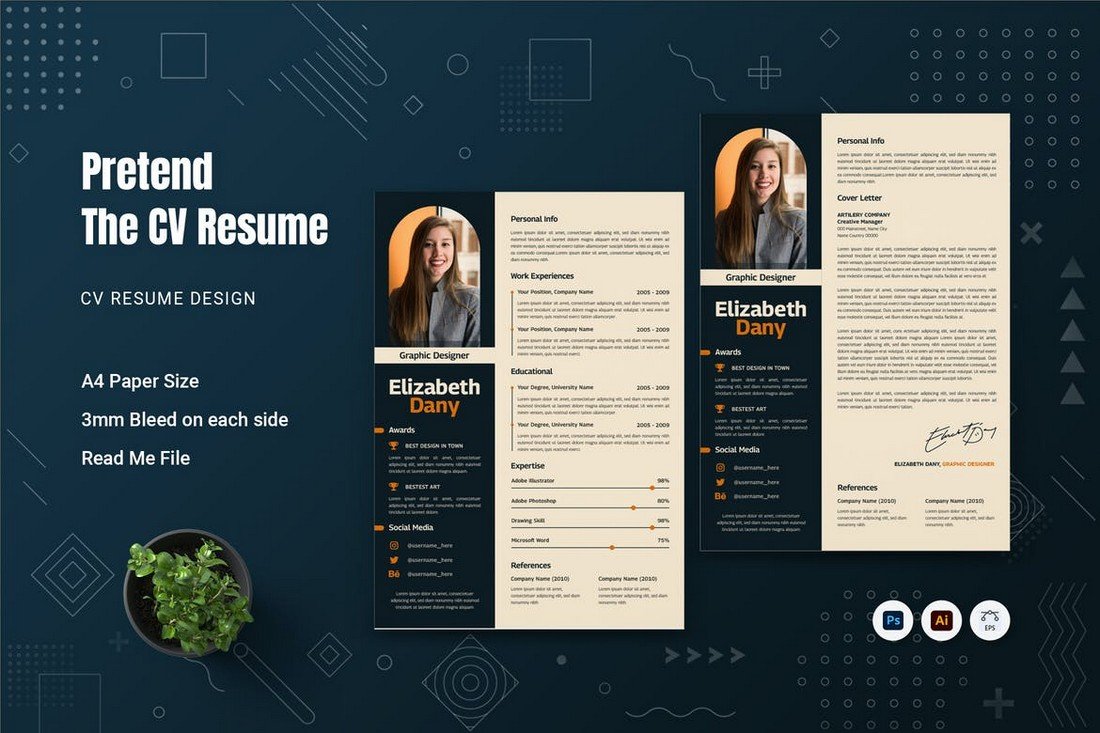 Pretend - CV Resume Template