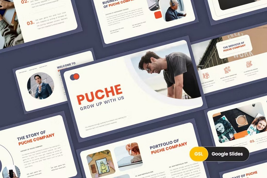 Puche - Creative Google Slides Template