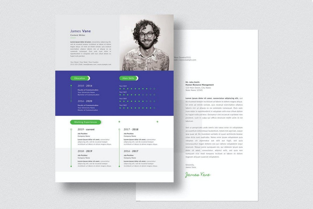 Resume & Cover Letter Templates (PSD & AI)