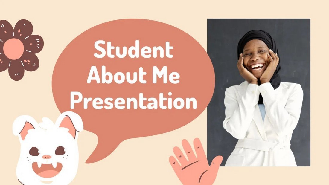 Student About Me - Free Cute PowerPoint Template