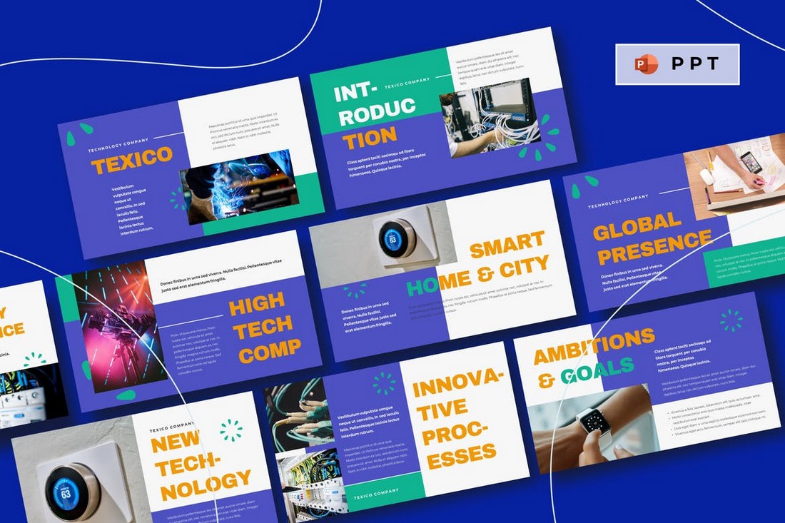 TEXICO - Technology Professional Powerpoint Template