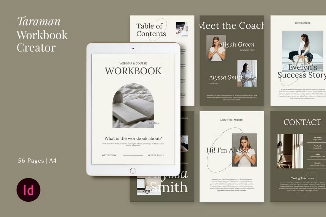 Taraman - Workbook Creator Ebook Templates