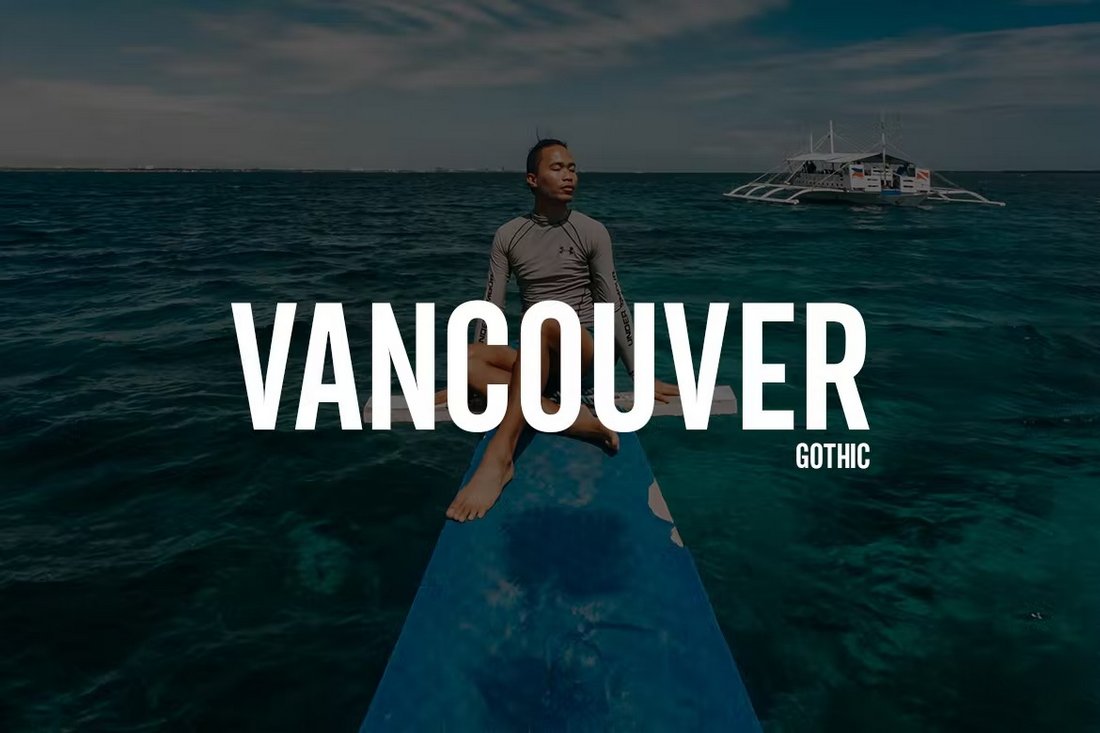 Vancouver - Clean Title Font