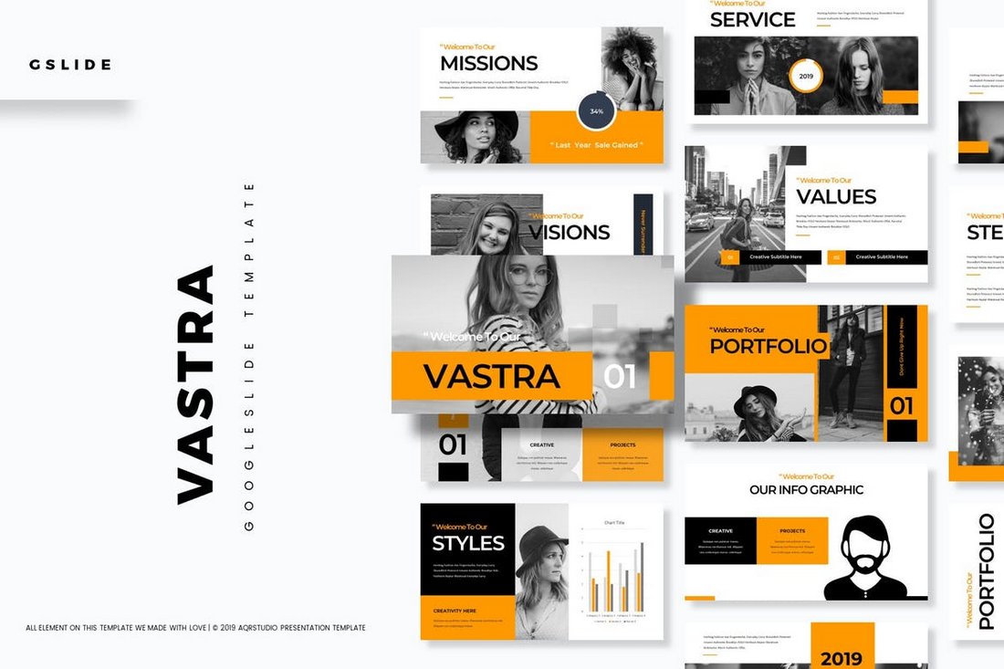 Vastra - Creative Google Slides Template